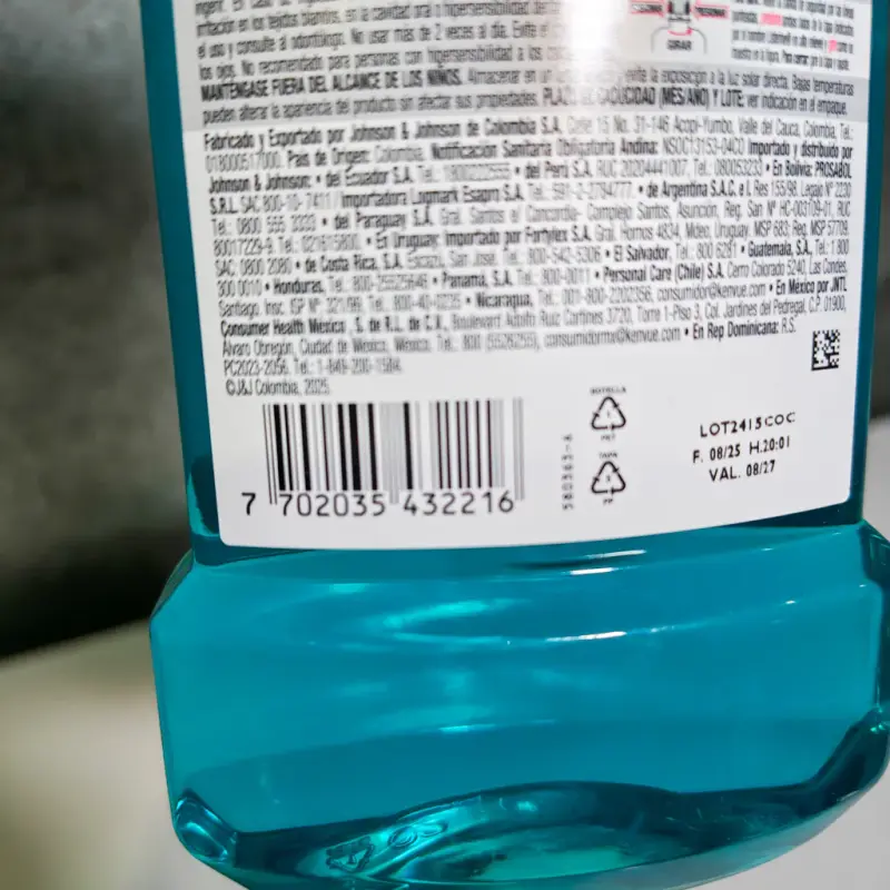 Enjuague bucal Listerine Cool Mint menta - 360ml