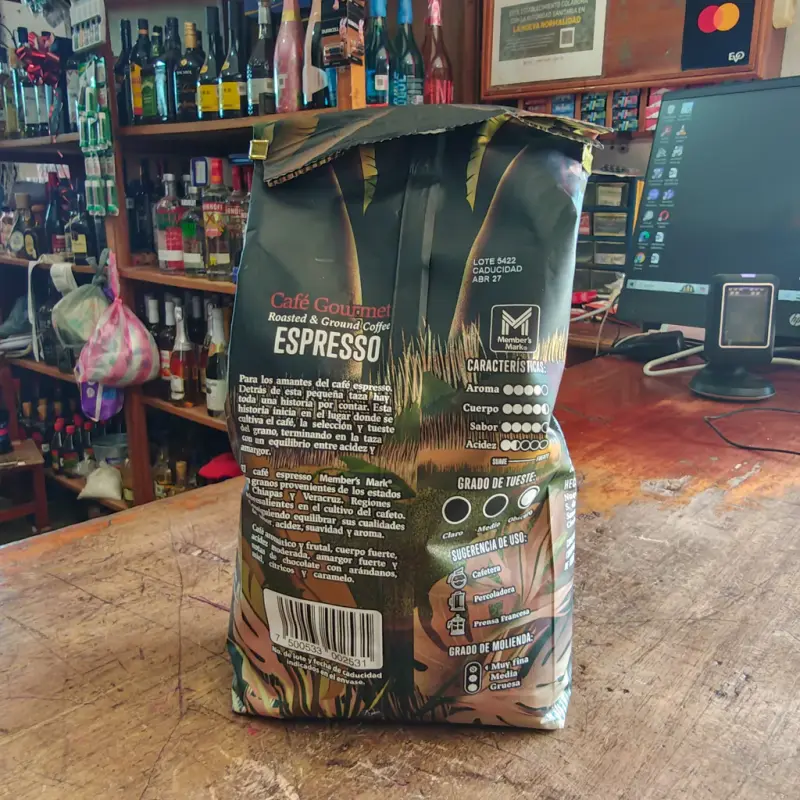 Café Espresso Chiapas y Veracruz - Member's Mark 1 kg