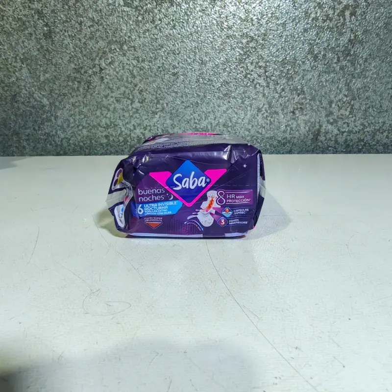 Toallas Femeninas Saba Buenas Noches Nocturna con Alas - 6pzas.