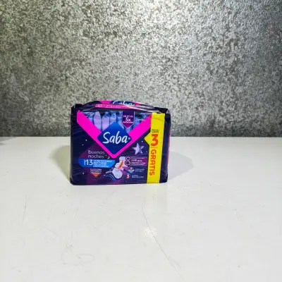 Toallas Femeninas Saba Buenas Noches Nocturna con Alas - 10pzas.