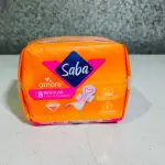 Toallas Femeninas - Saba Amore con alas - 8 pzas