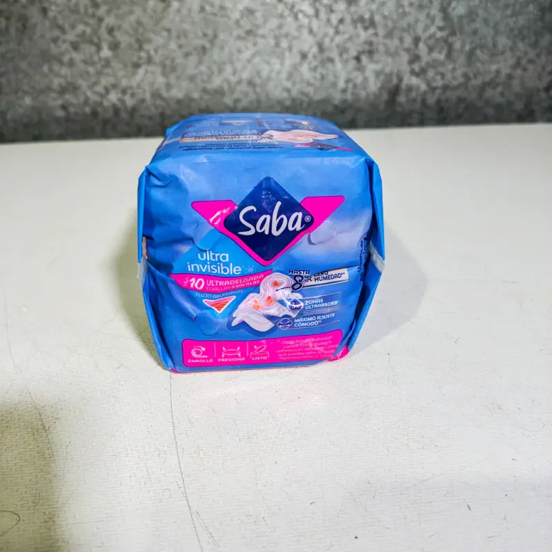 Toallas Femeninas Saba Ultra Invisible Buenos Días Ultradelgada con Alas - 10pzas