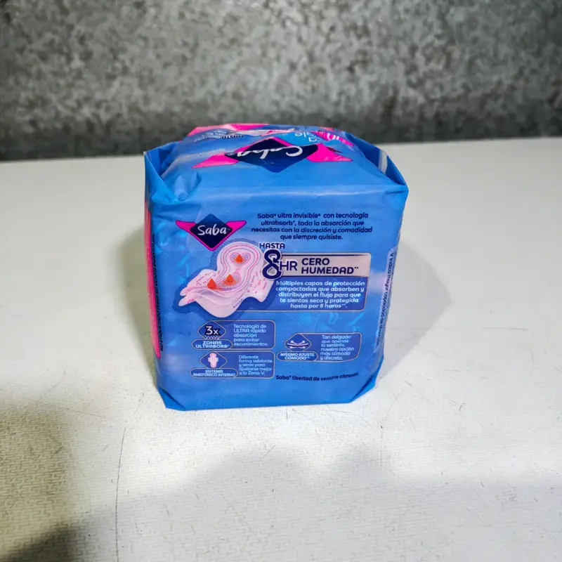 Toallas Femeninas Saba Ultra Invisible Buenos Días Ultradelgada con Alas - 10pzas