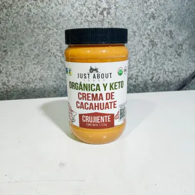 Crema de Cacahuate Crujiente Orgánica y Keto - 1.13kg