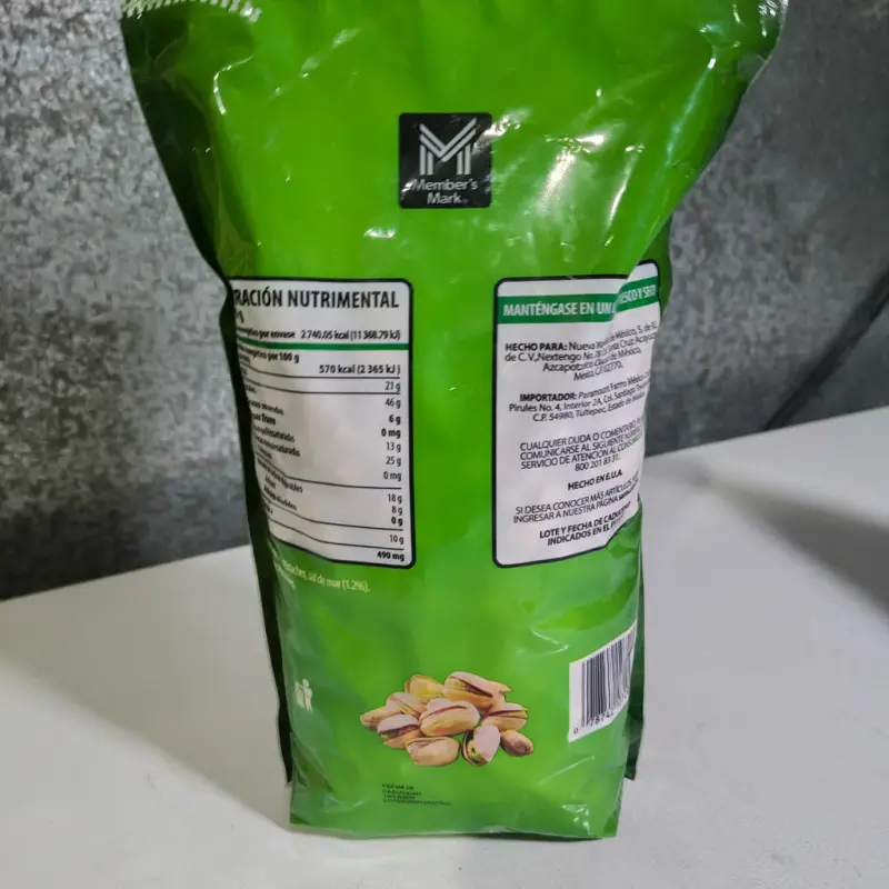 Pistaches Tostados Member's Mark con Sal de Mar - 907gr