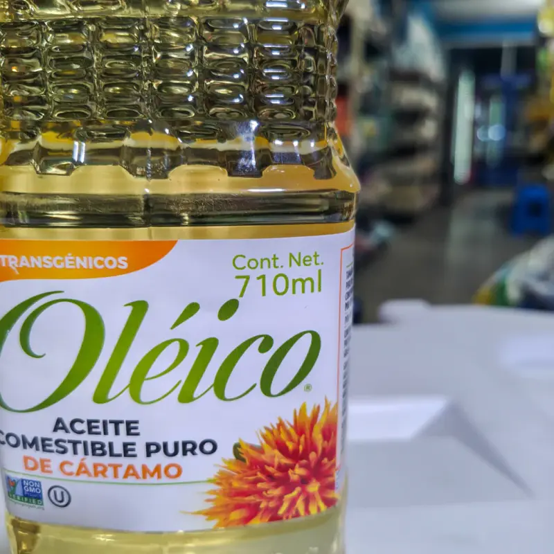Aceite Comestible Oléico Puro de Cártamo- 710 ml