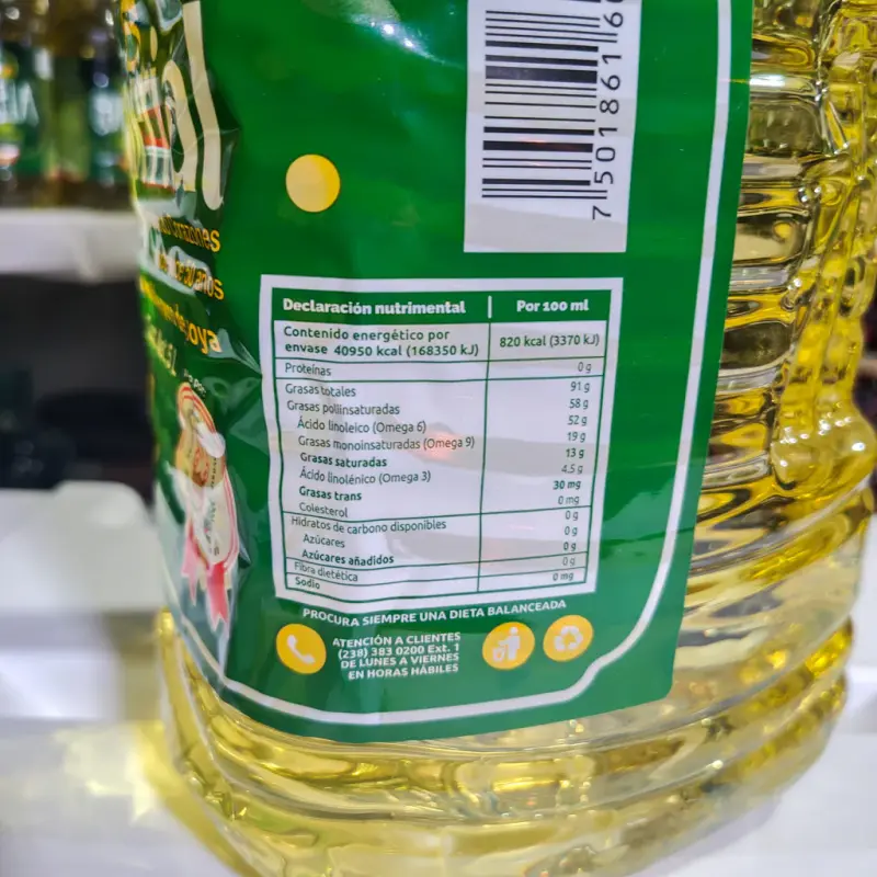 Aceite Comestible Imperial Puro de Soya - 5Litros