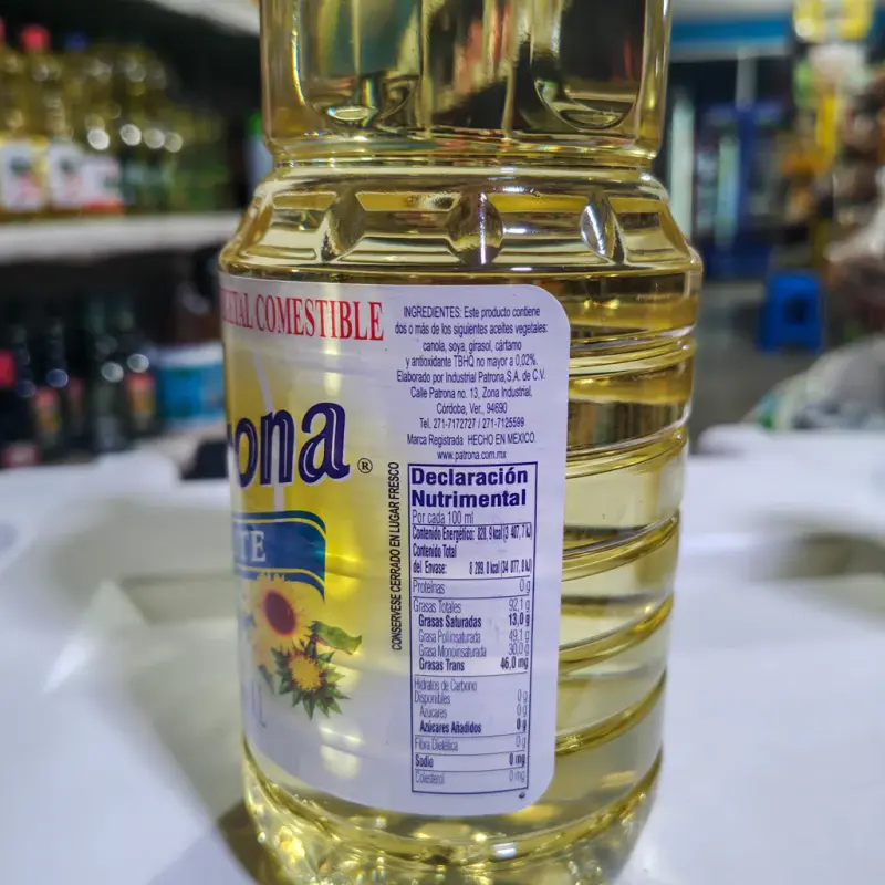 Aceite vegetal Patrona - 1Litro