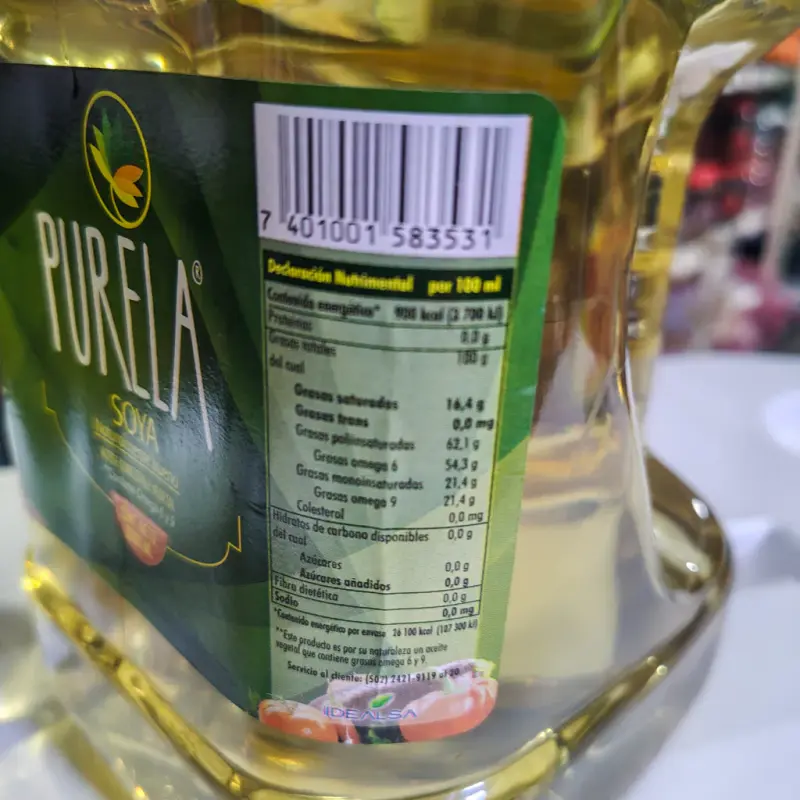 Aceite Comestible De Soya Purela- 2.9Litros