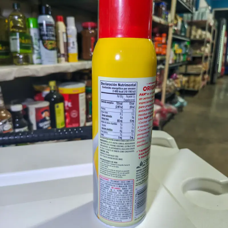 Aceite Vegetal Pam De Canola En Aerosol - 340g