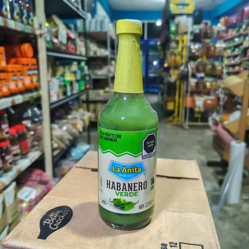Salsa picante La Anita habanero verde - 230ml