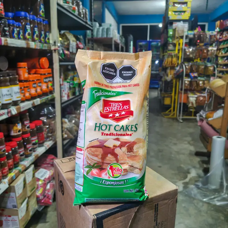 Harina para Hot Cakes Tres Estrellas - 1Kg