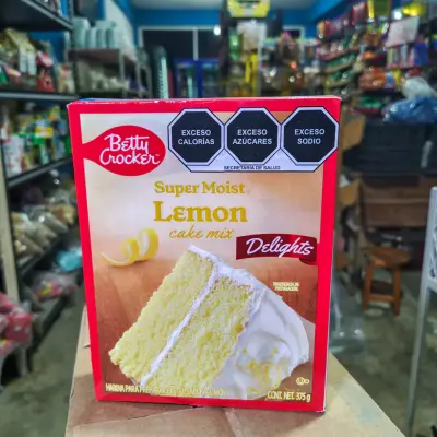 Harina para pastel Betty Crocker Delights limón - 375g