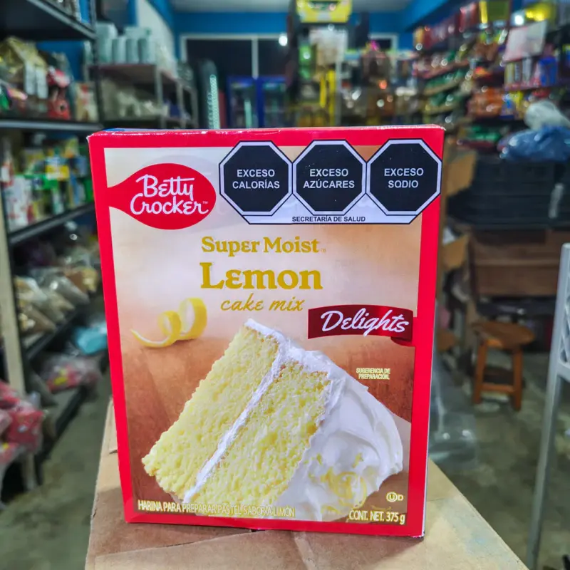 Harina para pastel Betty Crocker Delights limón - 375g