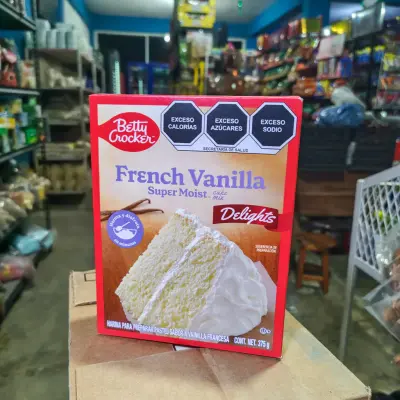 Harina para pastel Betty Crocker vainilla francesa - 375g