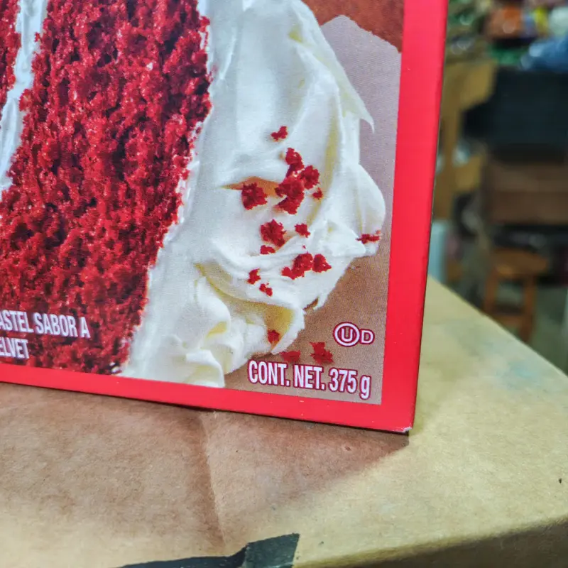 Harina para pastel Betty Crocker chocolate red velvet - 375g