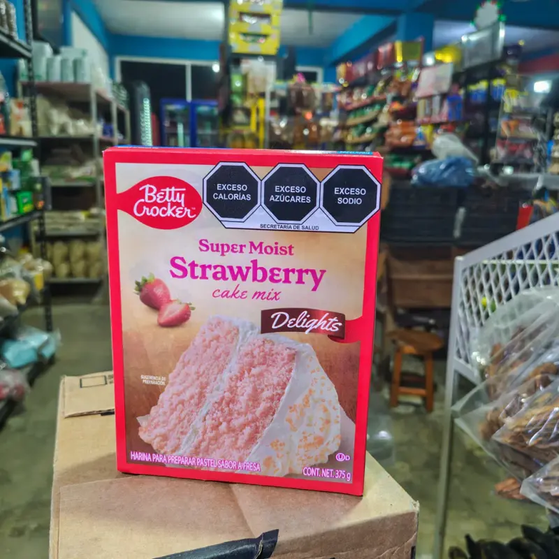 Harina para pastel Betty Crocker Fresa - 375g