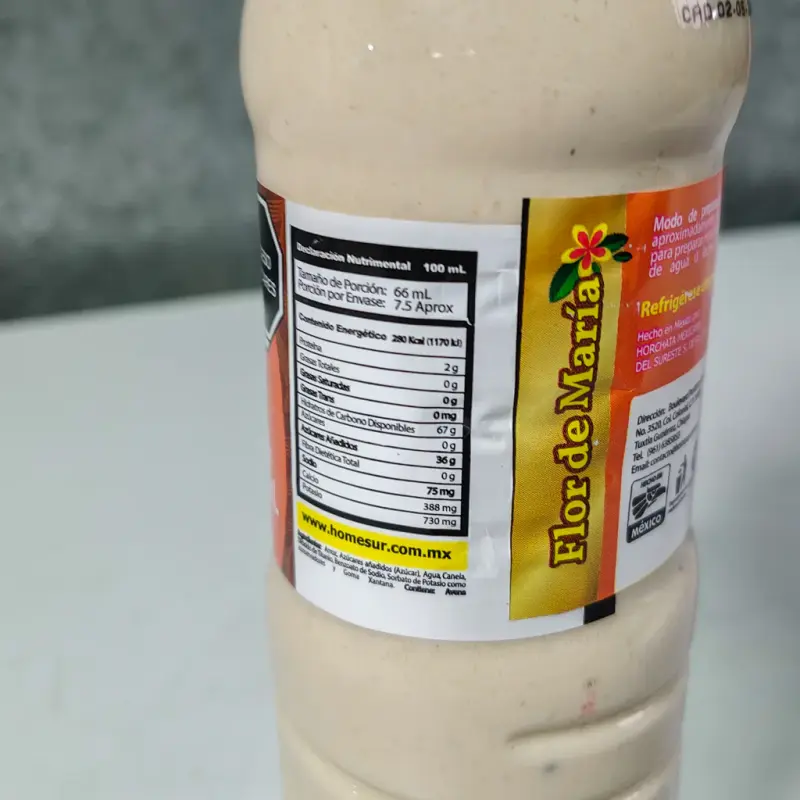 Horchata Flor De María Tradicional - Concentrado de Arroz - 500ml