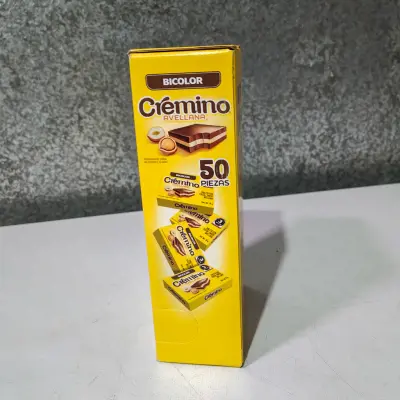 Cremino Bicolor Sabor Avellana 50pz  - 900g