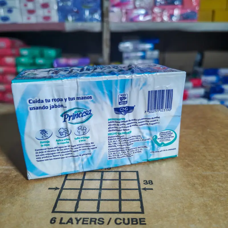 Jabón en barra Princesa Blanco 400gr