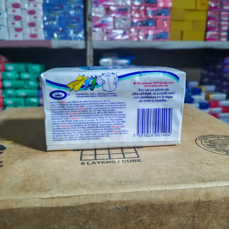 Jabón en barra Zote  Azul - 400g