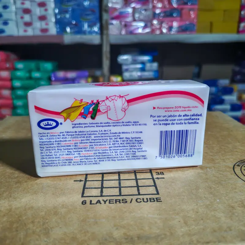 Jabón en barra Zote  Rosa - 200g