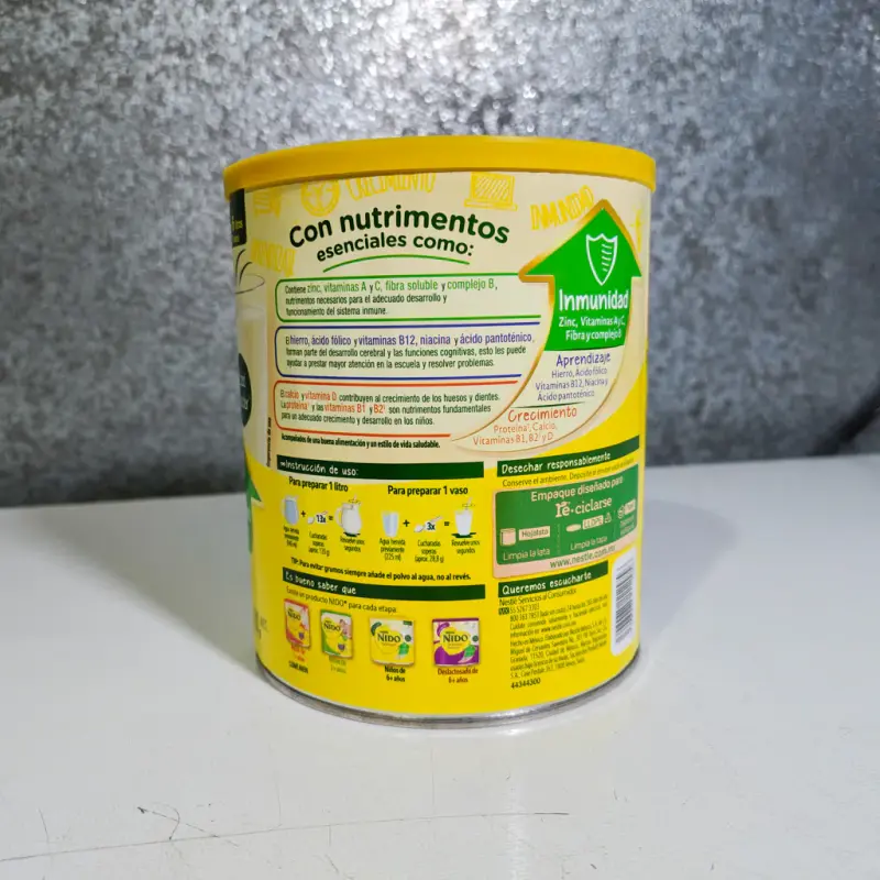 Nido Leche En Polvo Entera FortiCrece 480gr