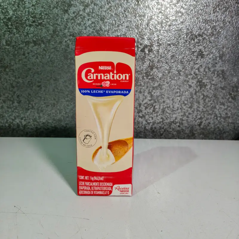 Leche Evaporada Carnation Clavel Original Brick 1k