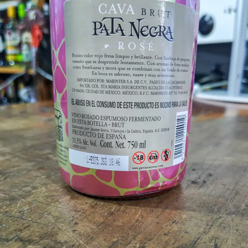 Vino Espumoso Pata Negra Rosado - 750ml