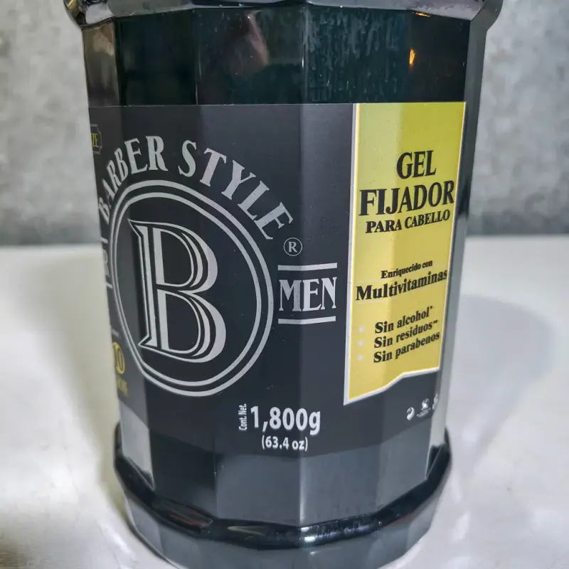 Gel Fijador para Cabello Barber Style - 1.800Kg