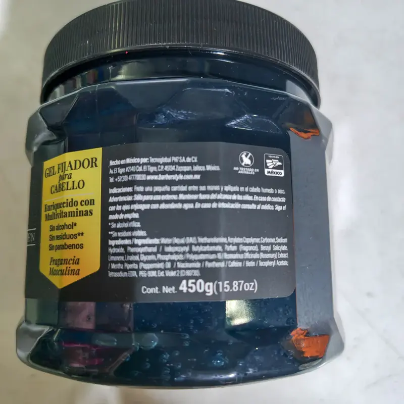Gel Fijador para Cabello Barber Style - 450gr