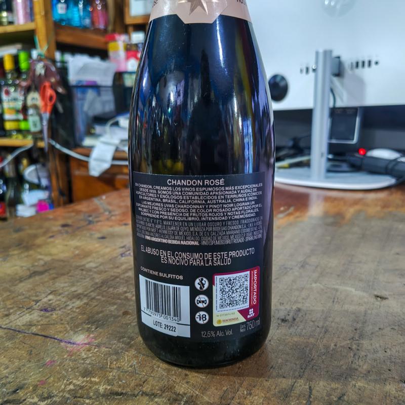 Vino Espumoso Chandon Rosé 750ml