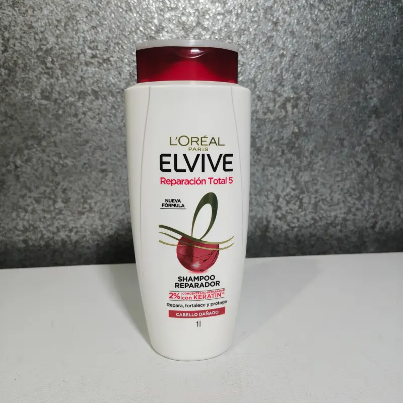 Shampoo L'Oréal Elvive - reparación total 5 - cabello dañado - 1L