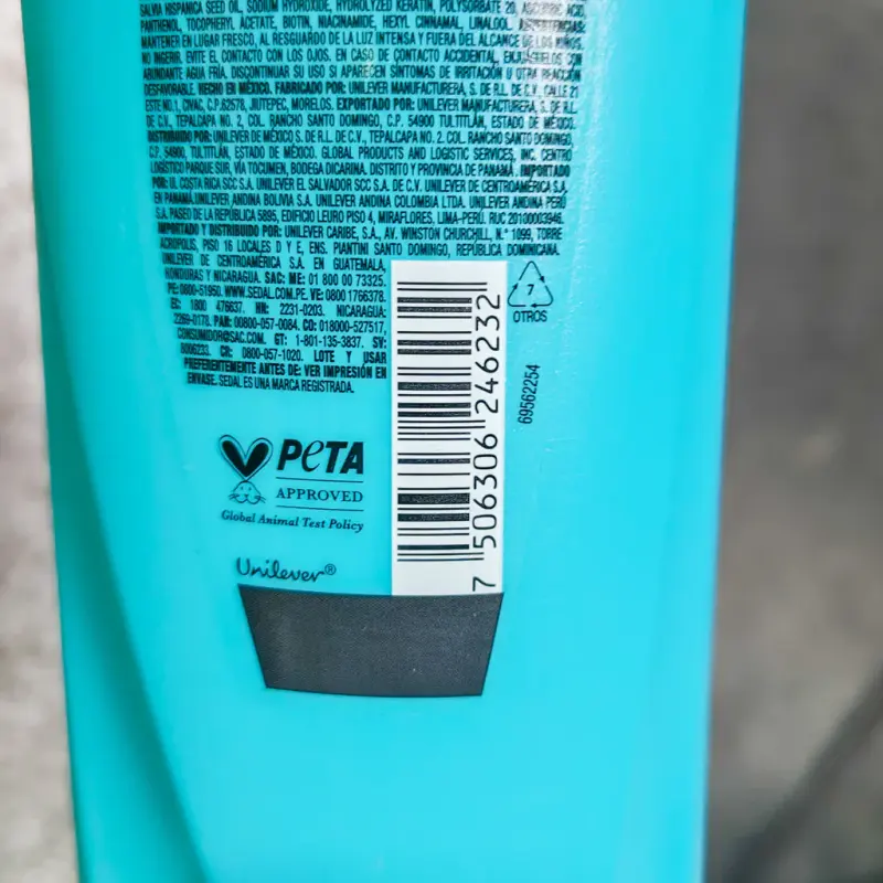 Shampoo Sedal control caída 620ml