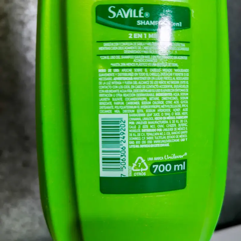 Shampoo Savilé Miel y Sábila - 700ml