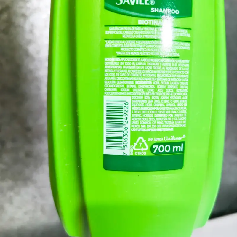 Shampoo Savilé - Biotina y Sábila - 700ml