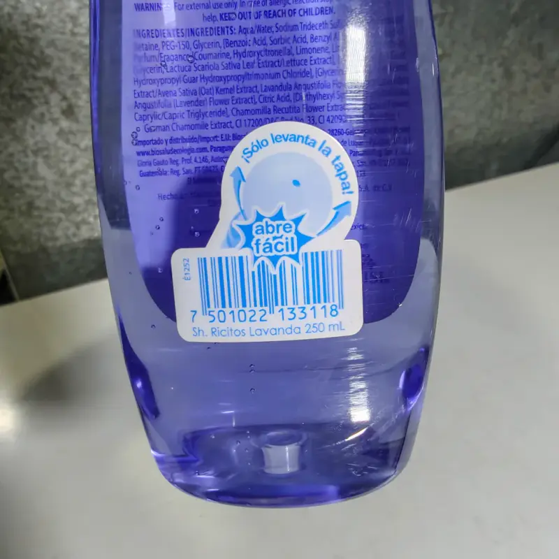 Shampoo Ricitos de Oro - lavanda y lechuga - 250ml